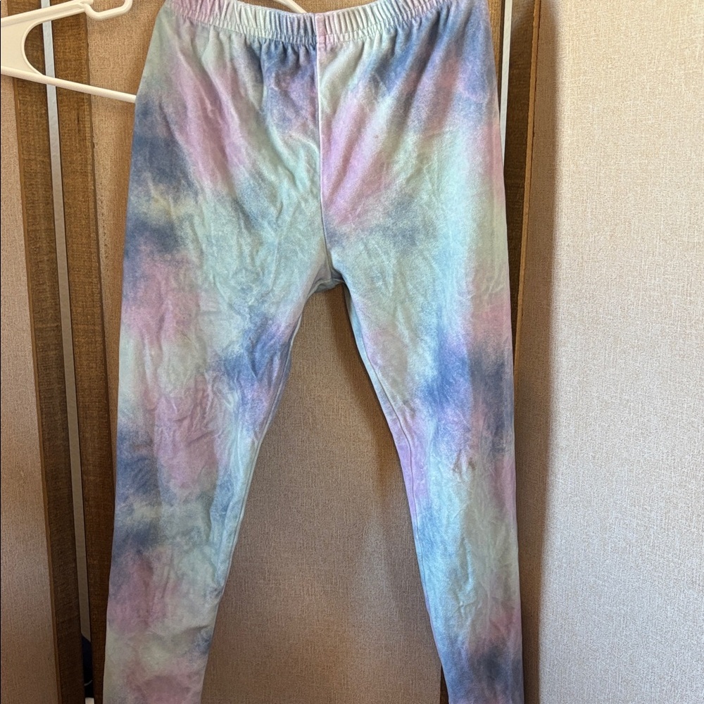 Tie-Dye Kids Fleece Sleep Bottoms 10